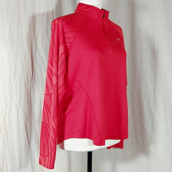 Y2K Reebok red long-sleeved running jersey, XL, EUC - Picture 2 of 6